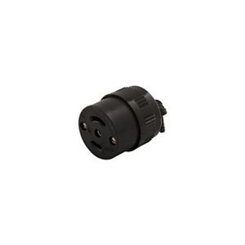 Main product image of Safety Grip Locking Connector, #16-12 Awg, 15A, 125/250V, Side Wiring, Midget, 3-Pole, 3-Wire, 7484