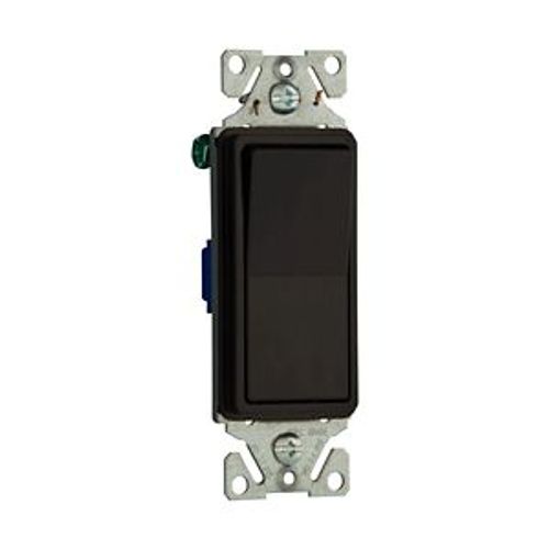 Main product image of Standard Grade Switch, Auto-Grounding #14-12 Awg 15A 120/277V, Black, Motor Control, Fan, 1-Pole, 7501-9BK