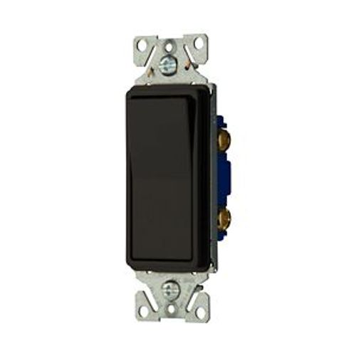 Main product image of Standard Grade Switch, Auto-Grounding #14-12 Awg 15A 120/277V, Black, Motor Control, Fan, 1-Pole, 7501-9BK
