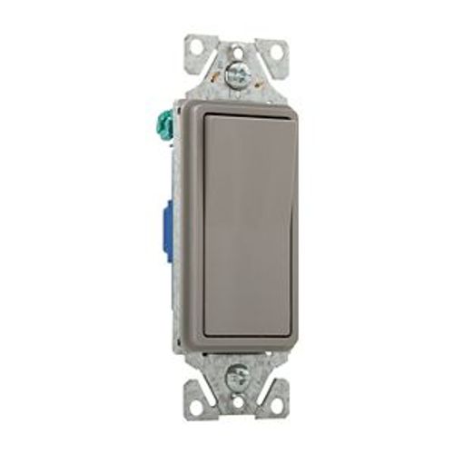 Main product image of Standard Grade Switch, Auto-Grounding #14-12 Awg 15A, 120/277V, Gray, Motor Control, Fan, 1-Pole, 7501-9GY