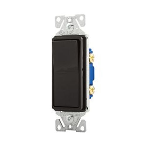 Main product image of Standard Grade Switch, Box, #14-12 Awg 15A, 120/277V, Black, Motor Control, Fan, 1-Pole 752407, 7501BK-BOX