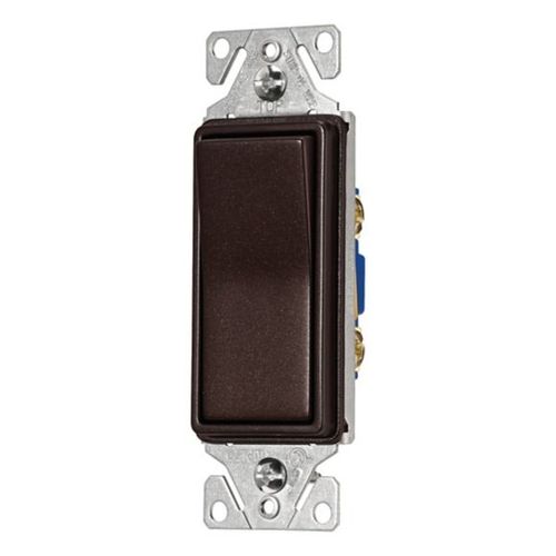 Main product image of Decorator Switch, 15A, 120/277V, Back Push Wiring, Oil Rubbed Bronze, 1-Pole 752797, 7501RB-BOX