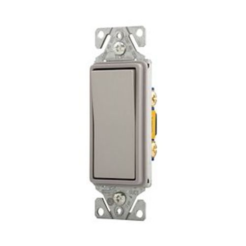 Main product image of Commercial Grade Decorator Switch, Single-Pole, 15A, 120/277V, Sg, 7501SG-K-L