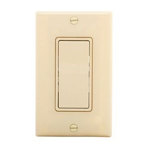 Main product image of Standard Grade Switch, Box, #14-12 Awg 15A, 120/277V, Ivory, Motor Control, Fan, 1-Pole 752377, 7501V-BOX