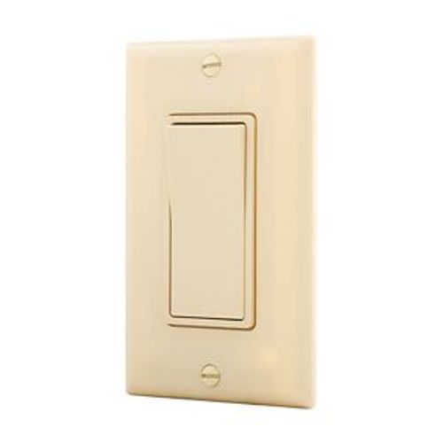 Main product image of Standard Grade Switch, Box, #14-12 Awg 15A, 120/277V, Ivory, Motor Control, Fan, 1-Pole 752377, 7501V-BOX