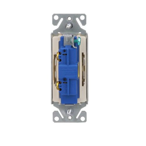 Main product image of Standard Grade Switch, Lighted In Off Pos, #14-12 Awg 15A, 120/277V, Light Almond, 7511LA-BOX