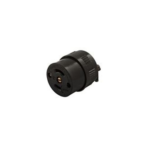 Main product image of Safety Grip Locking Connector, 15A, 125V, Black, Midget, Ml2, 2-Pole, 3-Wire, 0.28 To 0.42 In, 7593