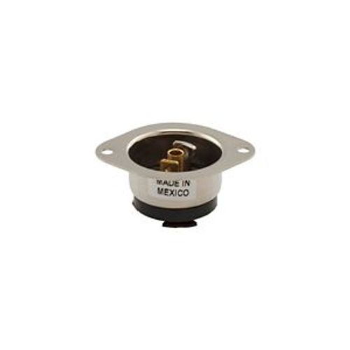 Main product image of Safety Grip Locking Flanged Inlet, #16-12 Awg, 15A, 125V, Black, Midget, Ml2, 2-Pole, 3-Wire, 7595