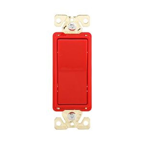 Main product image of Commercial Switch, #14-10 Awg 20A, 120/277V, Red, Motor Control, Fan, 1-Pole, 7621RD-BOX