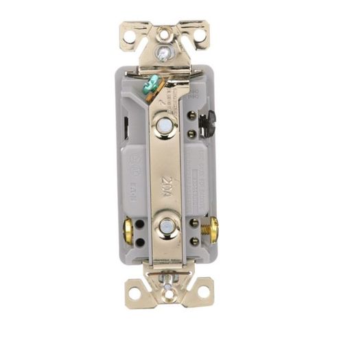 Main product image of Commercial Switch, #14-10 Awg 20A, 120/277V, Gray, Motor Control, Fan, 3-Way, 7623GY-BOX