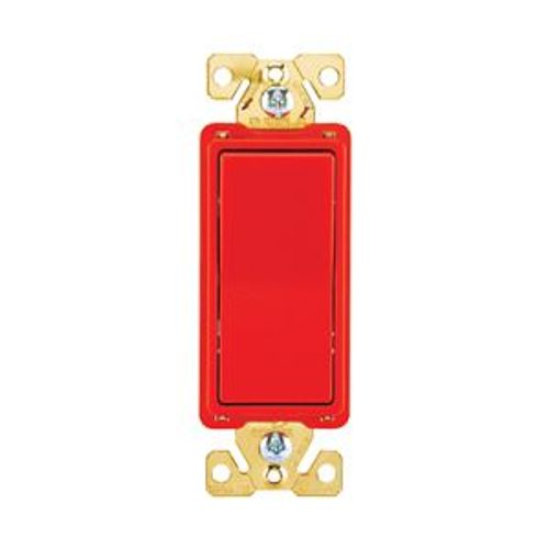 Main product image of Commercial Switch, #14-10 Awg 20A, 120/277V, Antimicrobial Paddle, Red, Motor Control, Fan, 7623RD-BOX