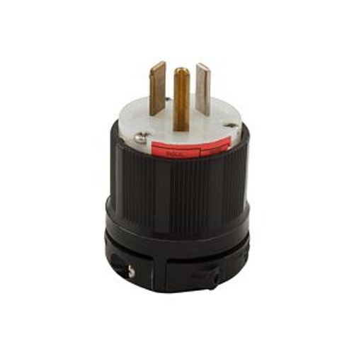 Main product image of Arrow Hart Safety Grip Straight Blade Plug, #18-12 Awg 20A, 277V, 7-20P, 2-Pole 3-Wire, Screw, 7624N
