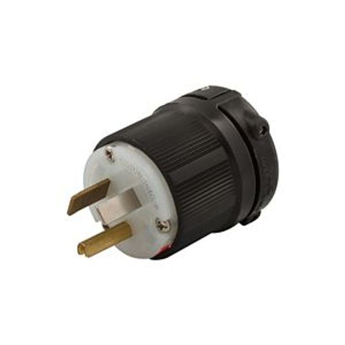 Main product image of Arrow Hart Safety Grip Straight Blade Plug, #18-12 Awg 20A, 277V, 7-20P, 2-Pole 3-Wire, Screw, 7624N
