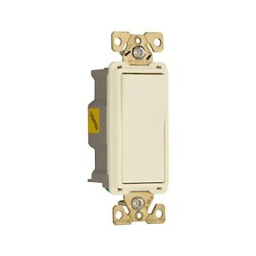 Main product image of Commercial Switch, Lighted In Off Pos, #14-10 Awg 20A, 120/277V, Light Almond, 7631LA-BOX