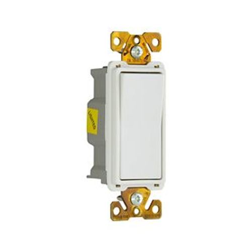 Main product image of Commercial Switch, Lighted In Off Position, #14-10 Awg 20A, 120/277V, Motor Control, 7631W-BOX