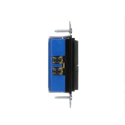 Main product image of Commercial Combo Switch, Auto-Grnd, #14-#12 Awg 15A, Resi, 120/277V, Rocker, Black, 7728BK-BOX