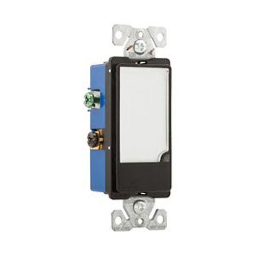Main product image of Full Led Nightlight, Dimmable, #14-12 Awg, 15A, Flush Mount, 120V, Back & Side Wiring, Black, 7737BK-BOX