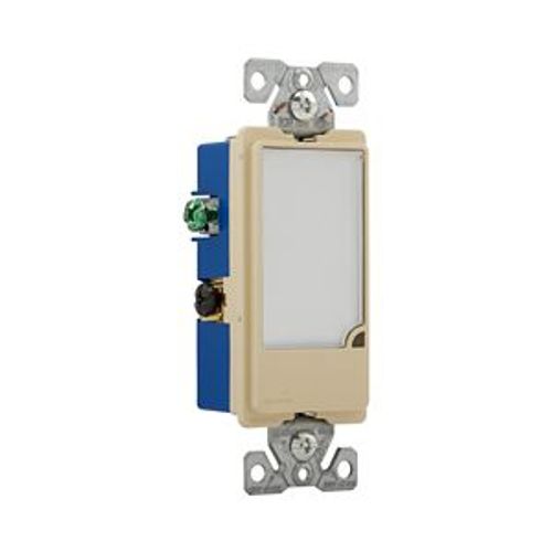 Main product image of Full Led Nightlight, Dimmable, #14-12 Awg, 15A, Flush Mount, 120V, Back & Side Wiring, Ivory, 7737V-BOX