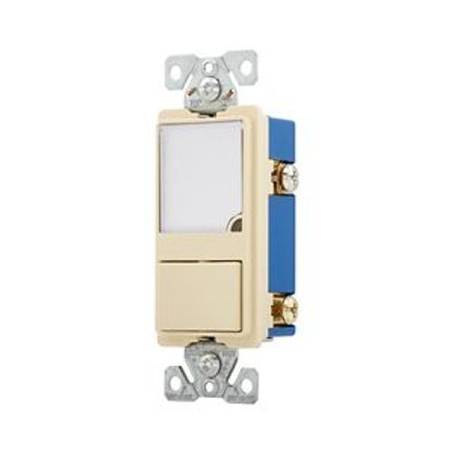 Main product image of Led Nightlight w/ Switch, Auto-Grnd/Led Nightlight, #14-#12 Awg 15A, 120V, Rocker, Ivy, 1-Pole, 7738V-BOX