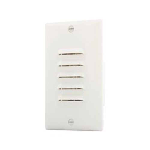 Main product image of Led Step Light, Vertical & Horizontal Louvered Faceplates, #14-12 Awg, 15A, 120V, White, 7739W-BOX