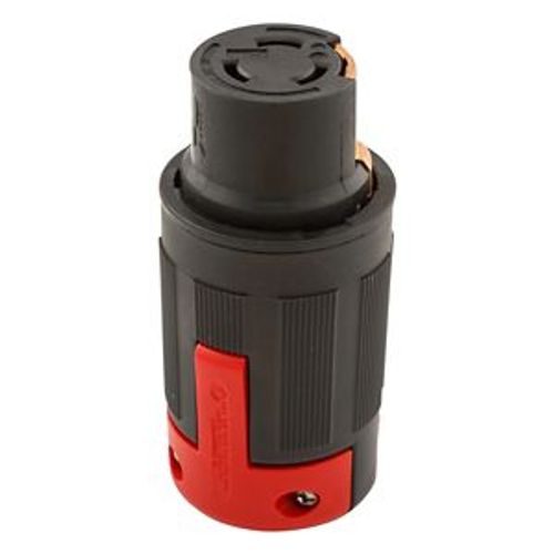 Main product image of Locking Connector, #10-6Awg, 50A, 600 Vac, 250Vdc, Black, Red, 3-Pole, 4-Wire, 0.44 To 1.06 In, 7764EX