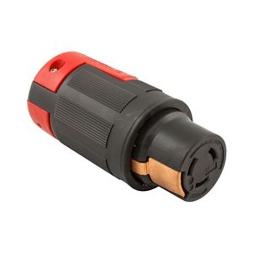 Main product image of Locking Connector, #10-6Awg, 50A, 600 Vac, 250Vdc, Black, Red, 3-Pole, 4-Wire, 0.44 To 1.06 In, 7764EX