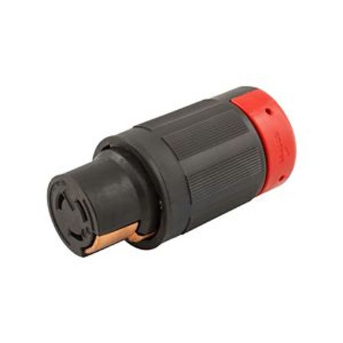 Main product image of Locking Connector, #10-6Awg, 50A, 600 Vac, 250Vdc, Black, Red, 3-Pole, 4-Wire, 0.44 To 1.06 In, 7764EX