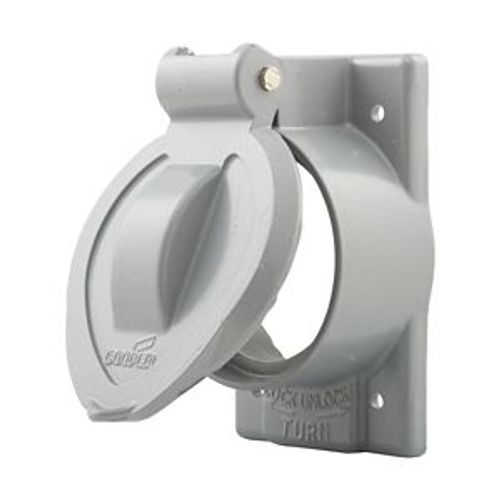 Main product image of Receptacle Cover, Lift Lid Cover, Wet, Verticle, Self-Closing, Used w/ 50A Locking, 7770
