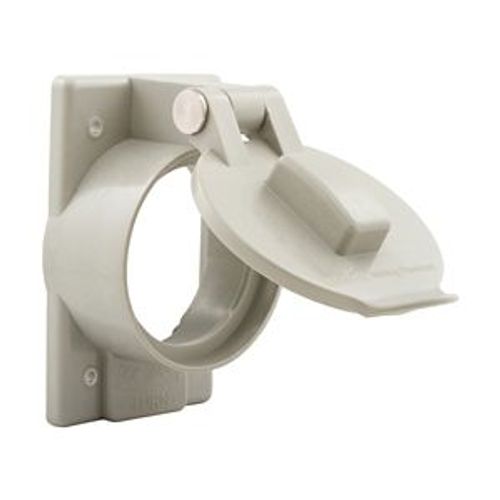 Main product image of Lift Lid Cover, Self-Closing, Used w/ 50A Locking, Surface Mount, Gray Receptacle, Wet, 1-Gang, 7788GY