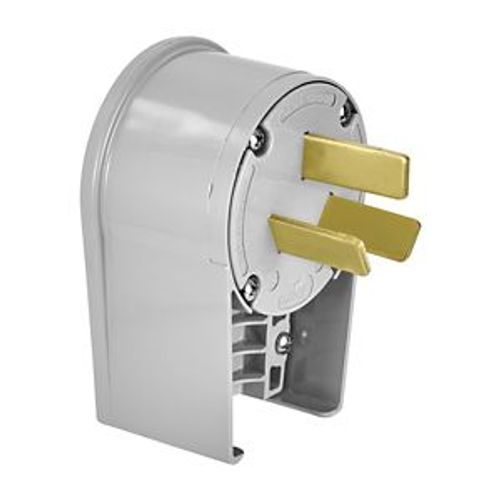 Main product image of Arrow HartAngled Plug, #12-4Awg 50A, Range & Dryer, 125/250V, Gray, 10-50P, 3-Pole, 3-Wire, 7952AN