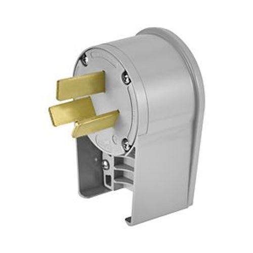 Main product image of Arrow HartAngled Plug, #12-4Awg 50A, Range & Dryer, 125/250V, Gray, 10-50P, 3-Pole, 3-Wire, 7952AN