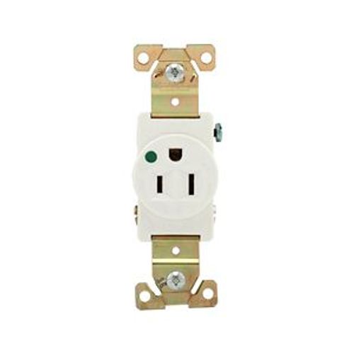 Main product image of Arrow Hart Extra Heavy-Duty Single Receptacle, #14-10 Awg 15A, Healthcare, 125V, White, 8210W