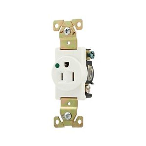 Main product image of Arrow Hart Extra Heavy-Duty Single Receptacle, #14-10 Awg 15A, Healthcare, 125V, White, 8210W