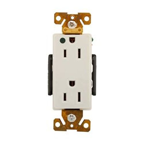 Main product image of Arrow Hart Duplex Receptacle, #14-10 Awg 15A, Healthcare 125V, Duplex, Auto-Grounding, 8262W