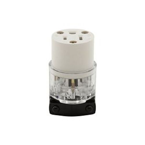 Main product image of Arrow Hart Safety Grip Straight Blade Connector, #14-10 Awg 15A 125V, Clear, 2-Pole, 8269