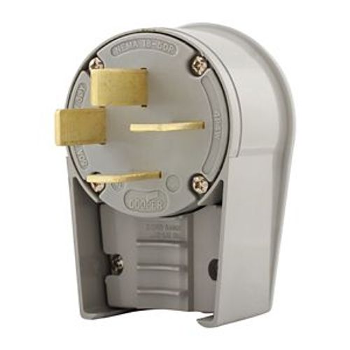 Main product image of Arrow Hart Extra Heavy-DutyAngled Plug, #12-4Awg 50A, 120/208V, Gray, 18-50P, 4-Pole, 4-Wire, 8352AN