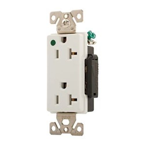 Main product image of Arrow Hart Duplex Receptacle, #14-10 Awg 20A, Healthcare 125V, 5-20R, Duplex, Auto-Grounding, 8362W