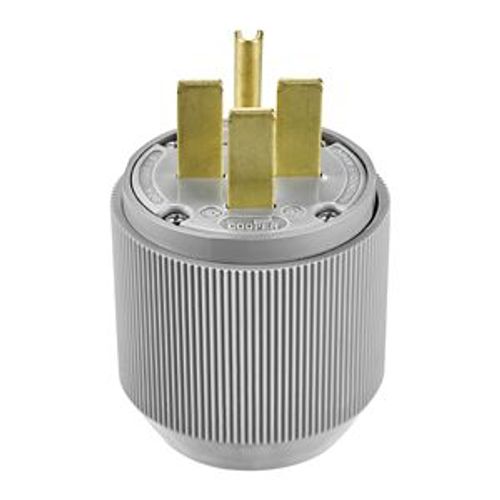 Main product image of Arrow Hart Auto Grip Plug, #12-4 Awg 30A, Range & Dryer, 250V, Gray, 15-30P, 3-Pole, 4-Wire, 8432N