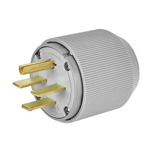 Main product image of Arrow Hart Auto Grip Plug, #12-4 Awg 30A, Range & Dryer, 250V, Gray, 15-30P, 3-Pole, 4-Wire, 8432N