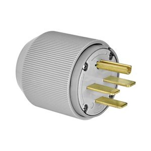 Main product image of Arrow Hart Auto Grip Plug, #12-4 Awg 30A, Range & Dryer, 250V, Gray, 15-30P, 3-Pole, 4-Wire, 8432N