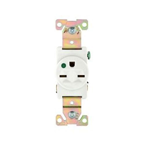 Main product image of Arrow Hart Single Receptacle, #14-10 Awg 15A, Healthcare, 250V, High-Impact Nylon, 6-15R, 8610W