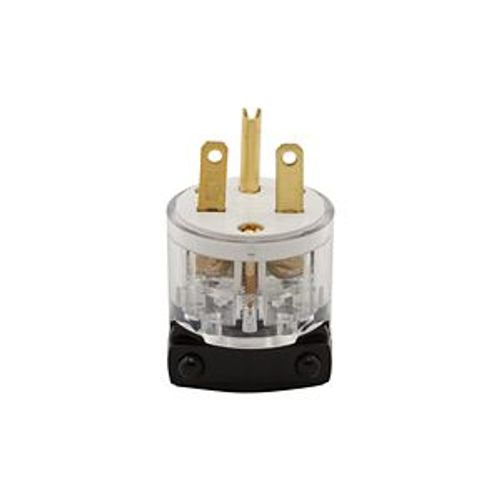 Main product image of Arrow Hart Safety Grip Straight Blade Plug, #18-12 Awg 15A, 250V, Clear, 6-15P, 2-Pole, 8666