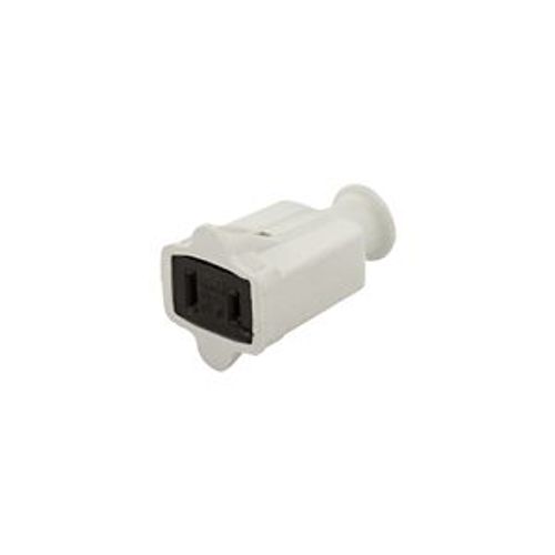 Main product image of Straight Blade Connector, #12-4 Awg 15A, 125V, White Rubber, 1-15R, 2-Pole, 2-Wire, Nd, Rubber, 86W-BOX