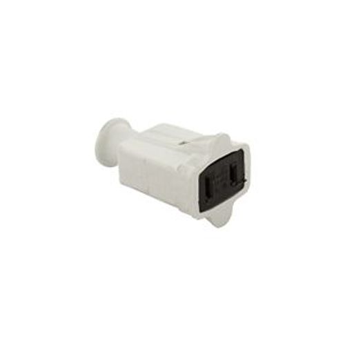 Main product image of Straight Blade Connector, #12-4 Awg 15A, 125V, White Rubber, 1-15R, 2-Pole, 2-Wire, Nd, Rubber, 86W-BOX