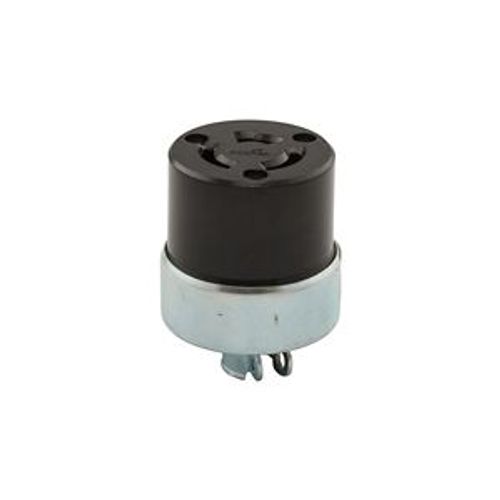 Main product image of Safety Grip Locking Connector, Stand-Alone Box Packaging, 20A, 120/250V, Armored, 3-Pole, 4-Wire, 895-BOX