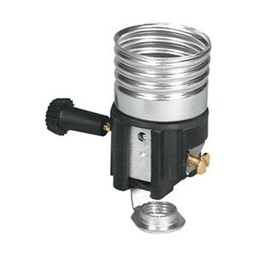 Main product image of Lampholder, Lamp Stem Mounting, Ips Bracket, Turn Knob, Medium Base, Brass, Aluminum, 3-Way, 926-BOX