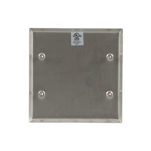 Main product image of Blank Wallplate, Stainless Steel, Blank Cutout, Stainless Steel, Two- Gang, Standard, Sp-L, 93152-SP-L