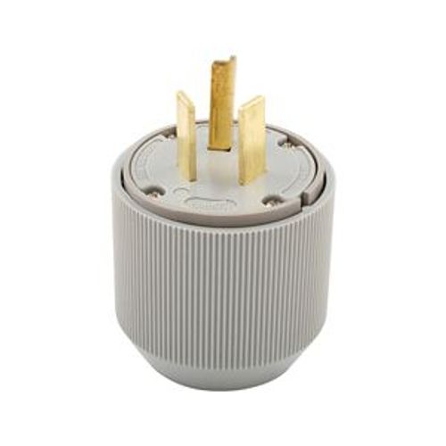 Main product image of Arrow Hart Auto Grip Plug, #12-4 Awg 30A, Range & Dryer, 125/250V, Gray, 10-30P, 3-Pole, 3-Wire, 9337N