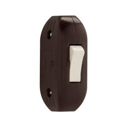 Main product image of Commercial Switch, Switch, 3A, 120V, Feed-Through, Cord, Brown, Cord, Polycarbonate, 933B-BOX