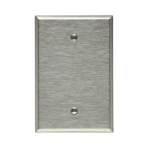 Main product image of Blank Wallplate, Stainless Steel, Blank Cutout, Stainless Steel, Single- Gang, Oversize, Ed Box, 93851-BOX